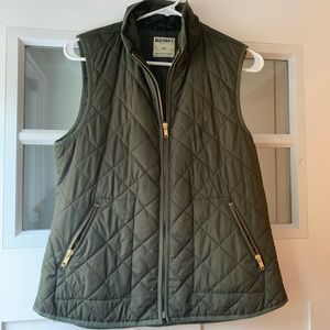 Olive Quilted Vest